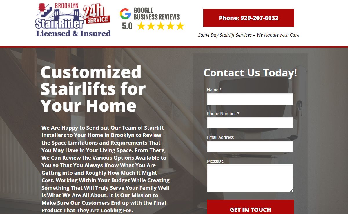 Stairlift Installation in Brooklyn