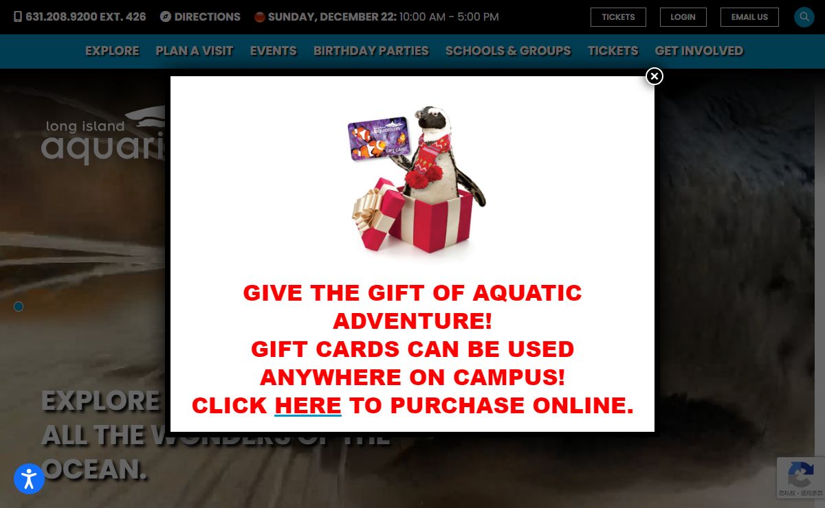 Home Page - Long Island Aquarium