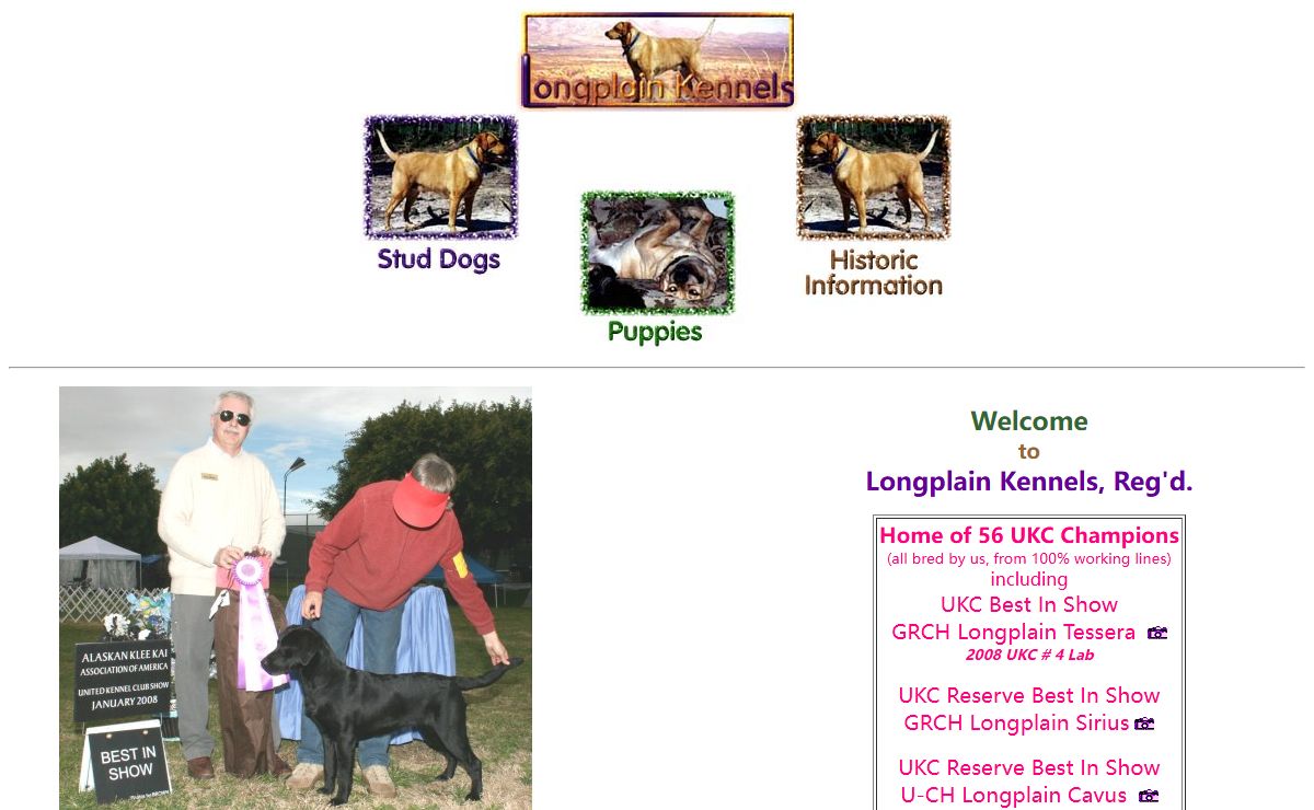 Longplain Kennels, Reg'd