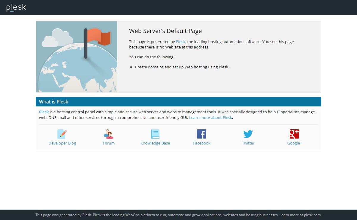 Web Server's Default Page