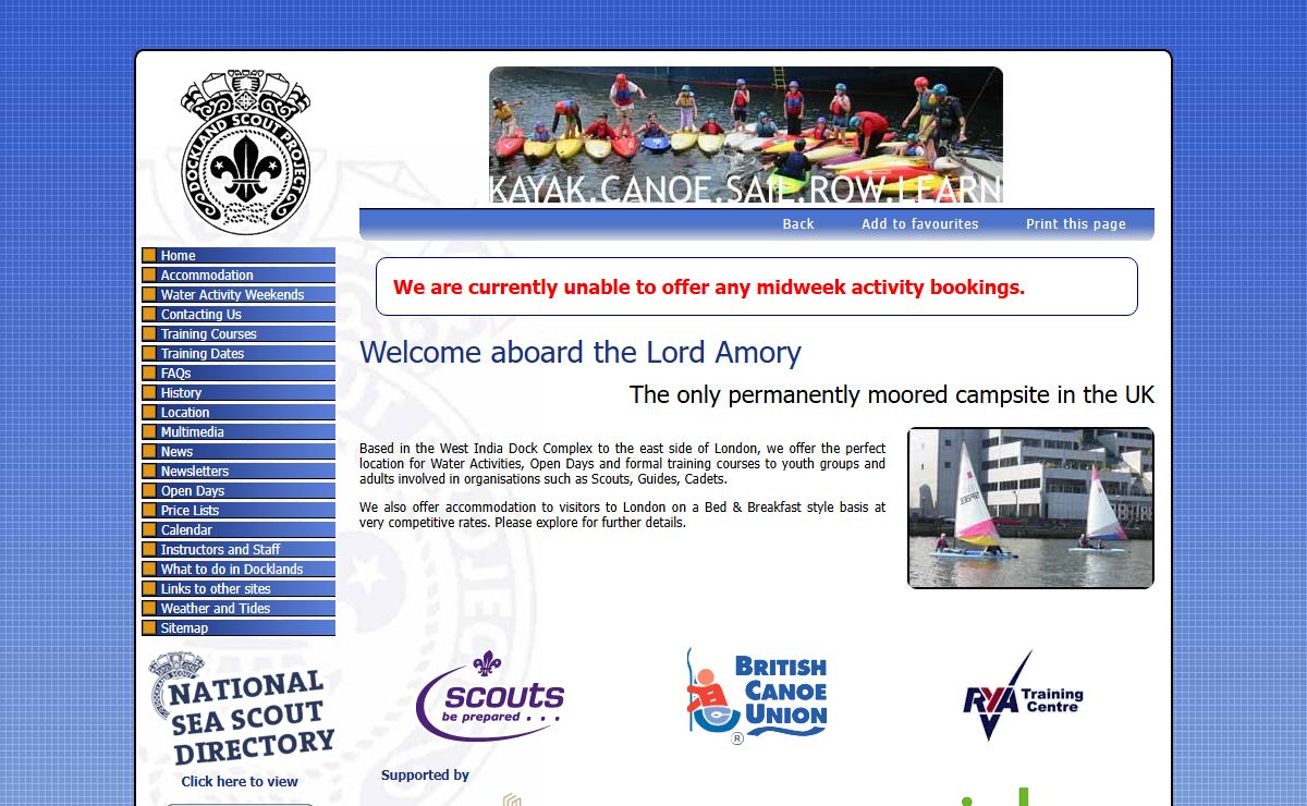 Dockland Scout Project | Home Page
