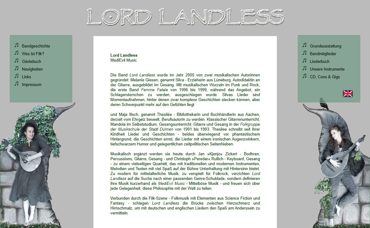 Lord Landless - Filk, Folk, Fun & MediEvil Music
