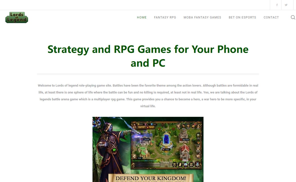 Lords of Legends - Popularity of Strategy & RPG Games