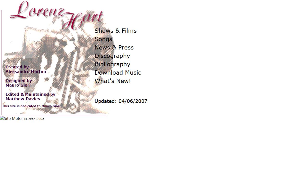 Lyrics by Lorenz Hart - The New SITE!