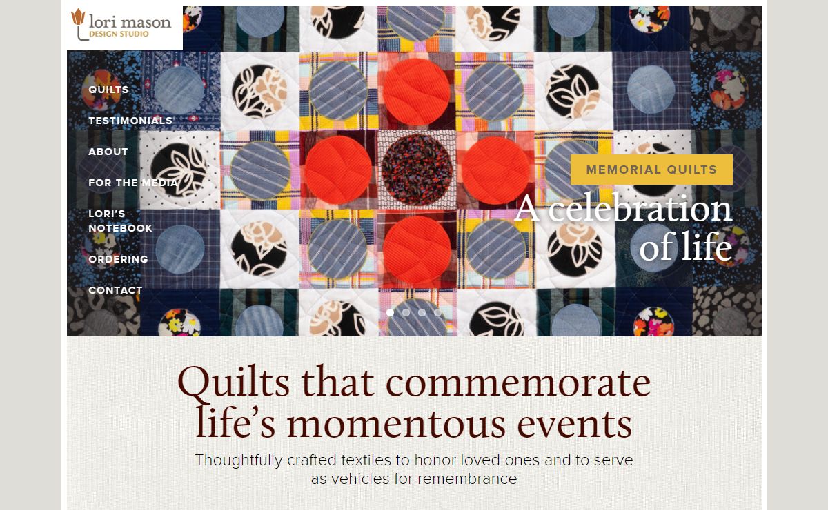 Lori Mason Design Studio — Hand-made Memory Quilts