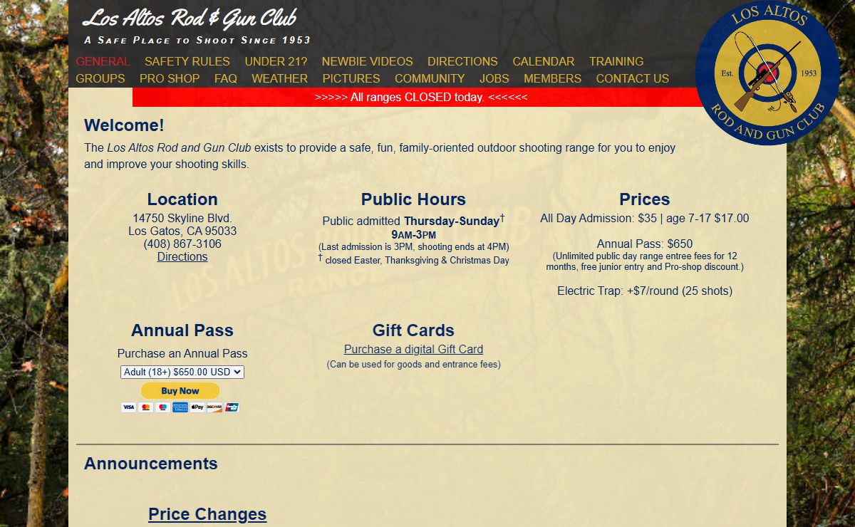 Los Altos Rod and Gun Club Range