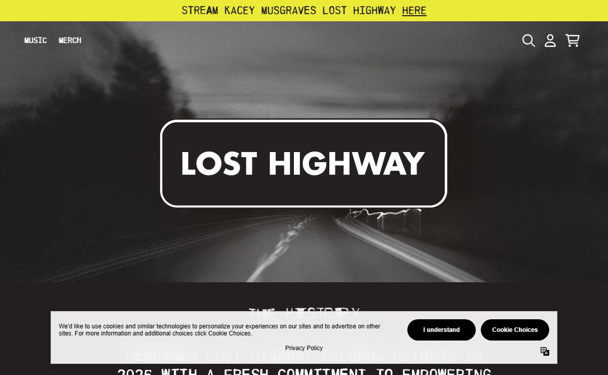 Lost Highway Records - Lost Highway Records: Shop Official Merchandise