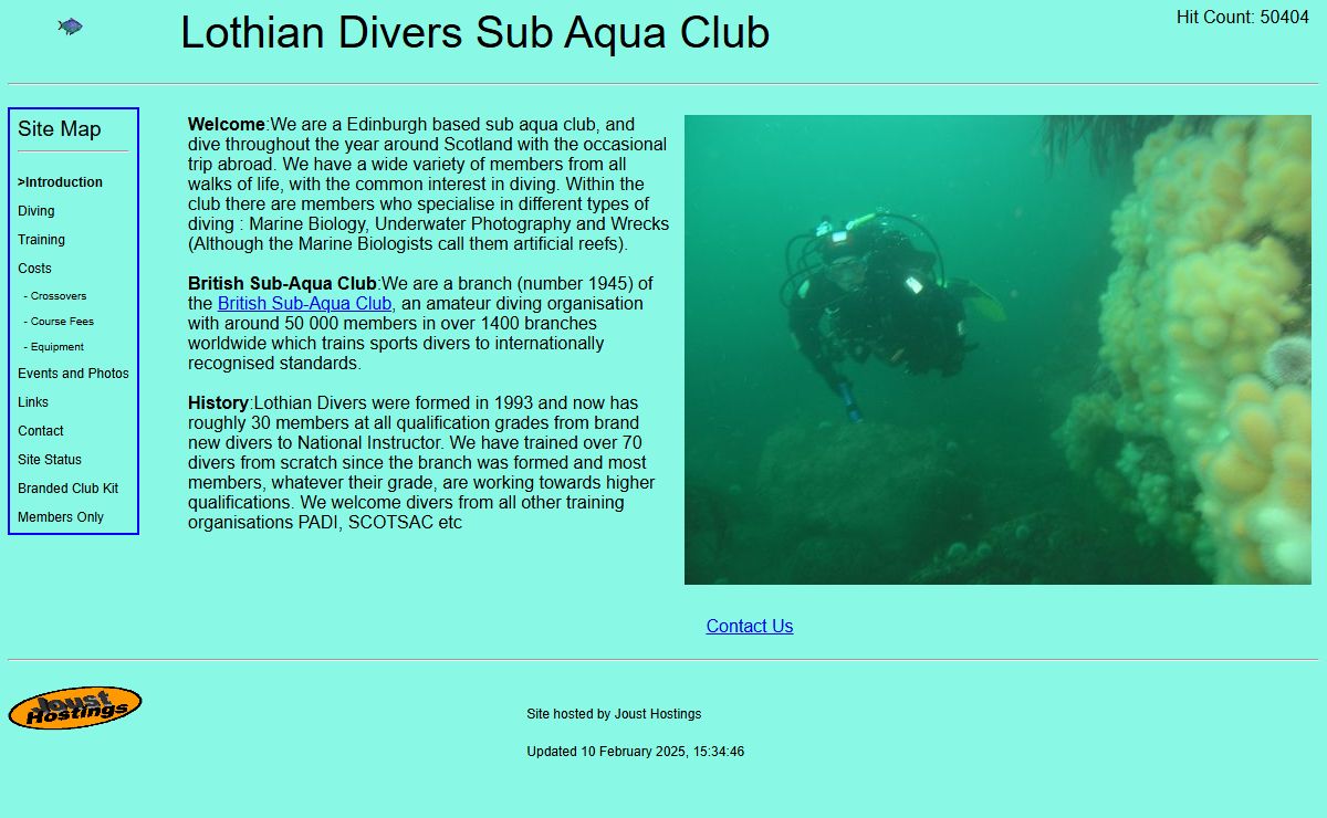 Lothian Divers Home Page