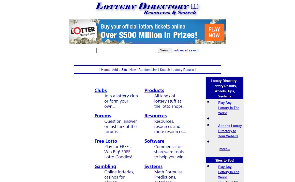 Lottery Directory - Lottery Results, Wheels, Tips, Systems