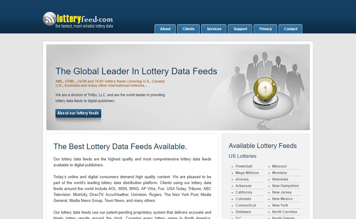Lottery Results Feed Worldwide - LotteryFeed.com