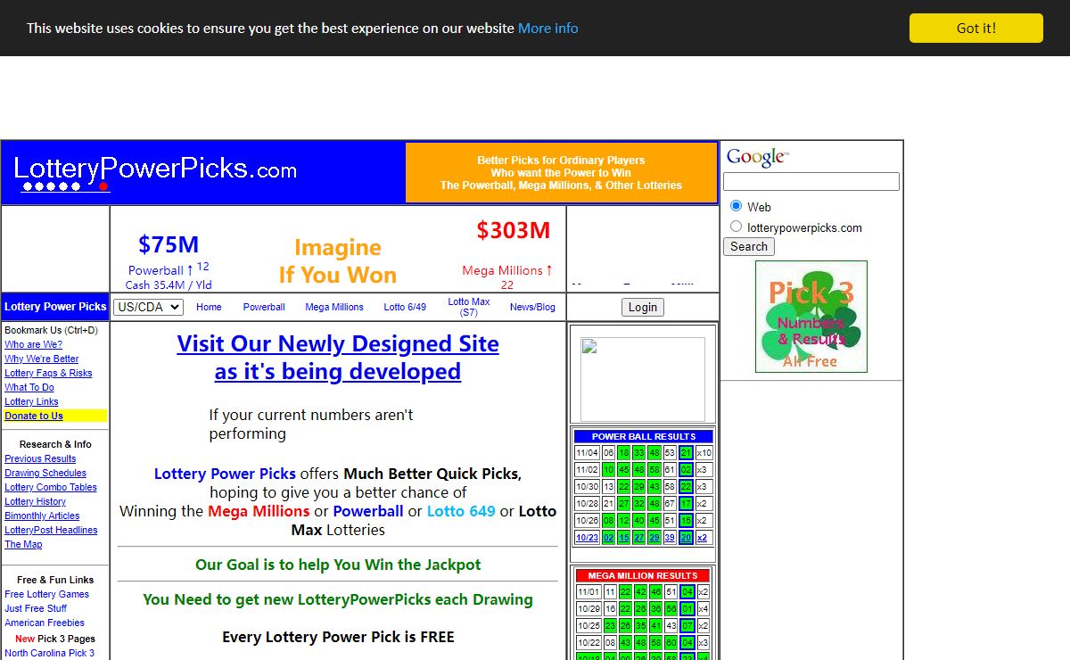 Lottery Power Picks - Free Lottery Powerball, Mega Millions, 649 Power Picks to Help You Win