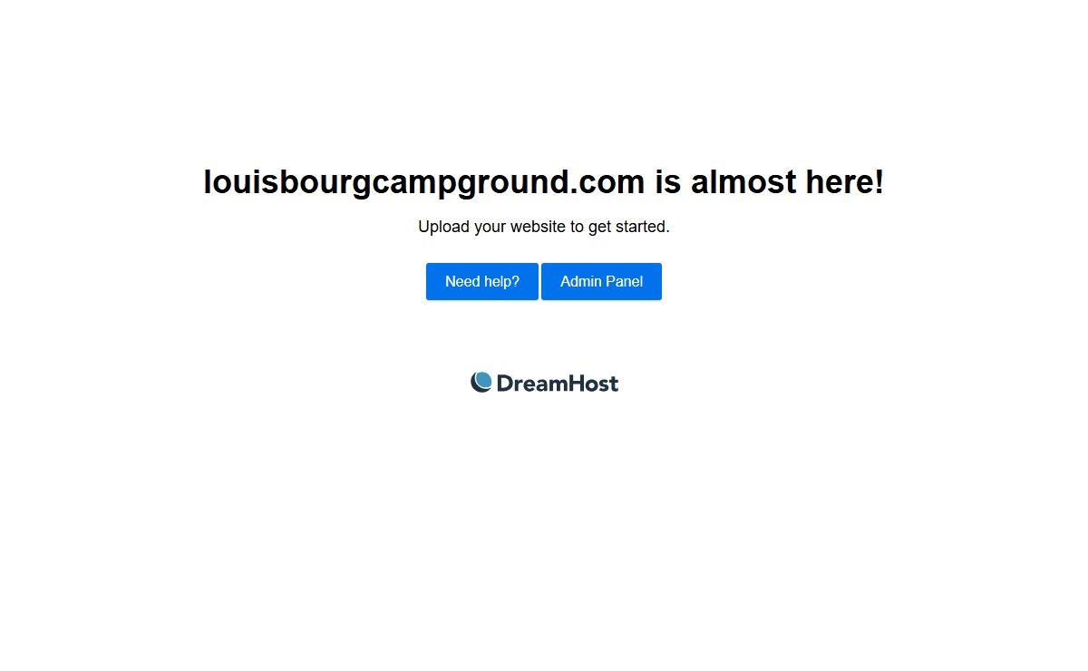 louisbourgcampground.com is almost here!