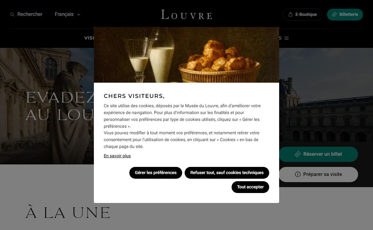 Site officiel du musée du Louvre