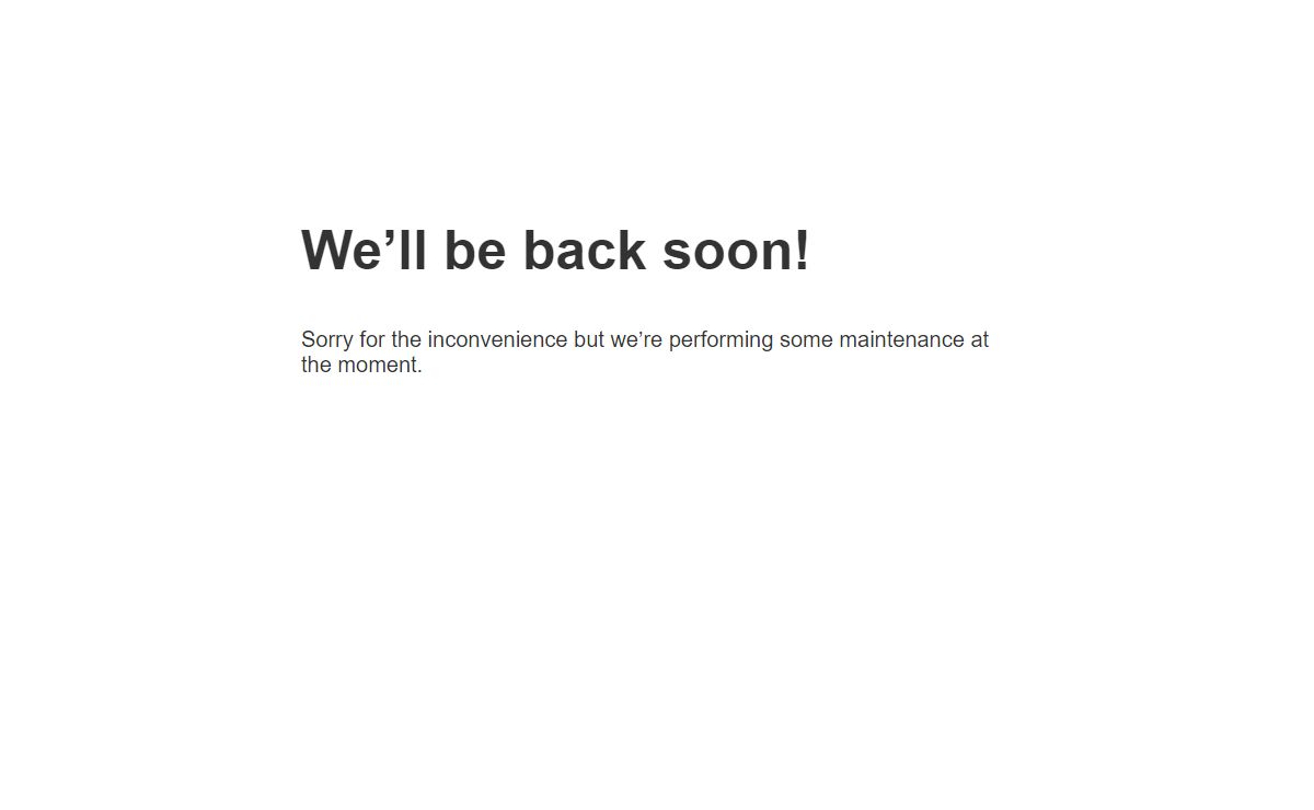 Site Maintenance