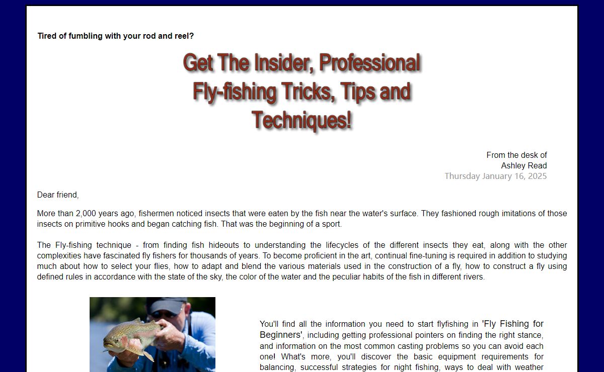 Fly Fishing For Beginners - A Guide To Flyfishing for Beginners.