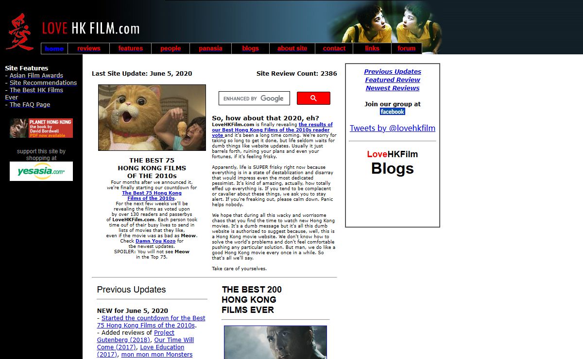 LoveHKFilm.com - Reviews of movies from Hong Kong, Korea, Japan, China, Taiwan, and more