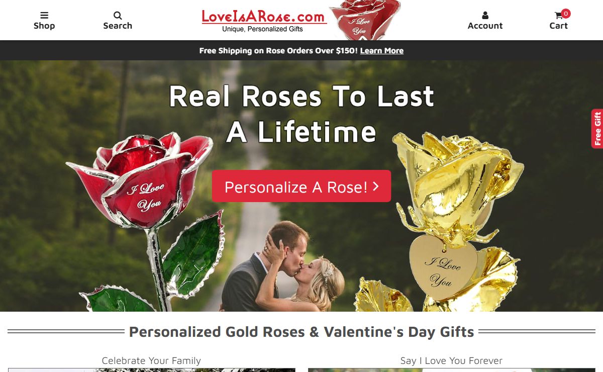 Rose Gifts: Custom Roses: Love Is A Rose