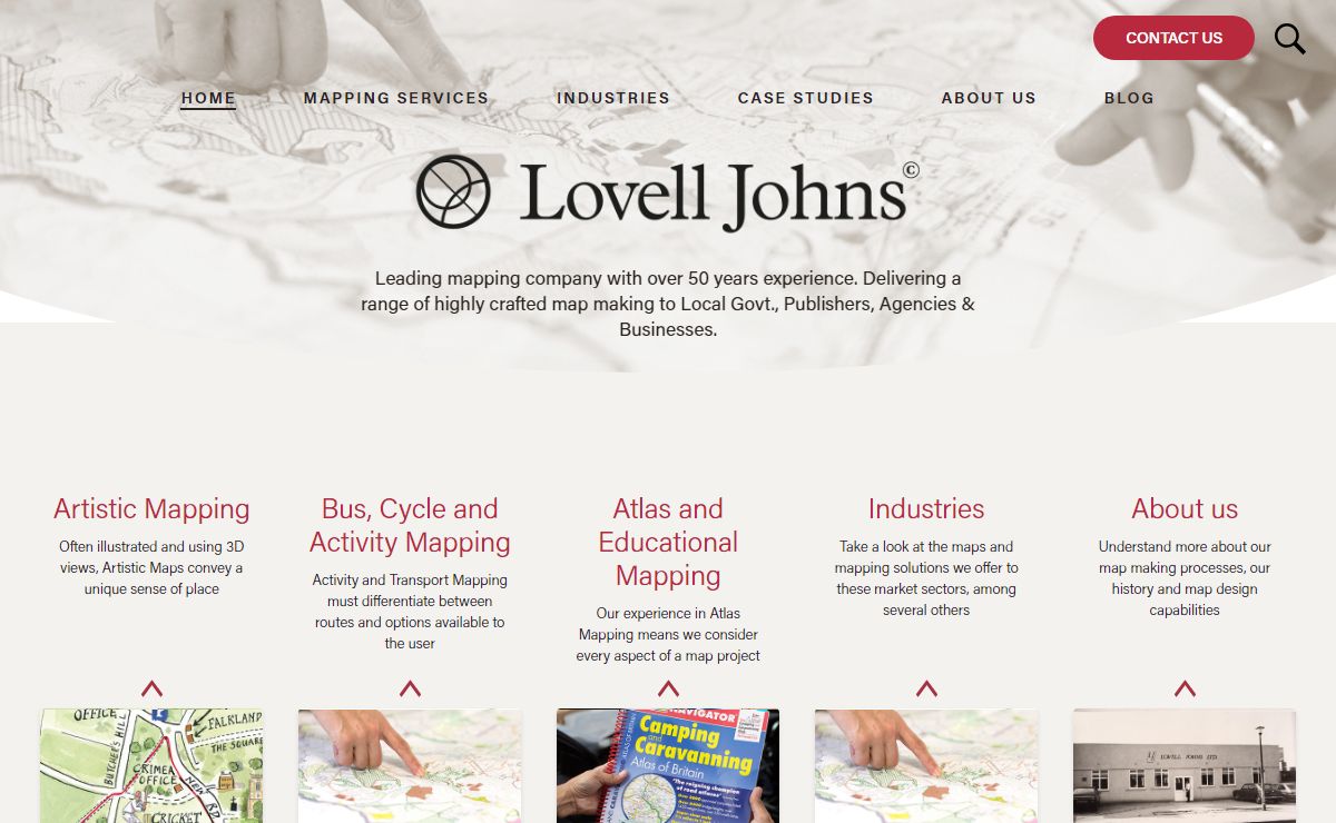 Welcome to Lovell Johns, a Leading UK Mapping Company