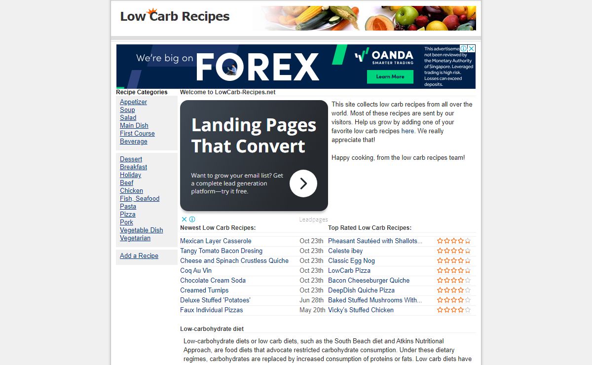 Low Carb Recipes