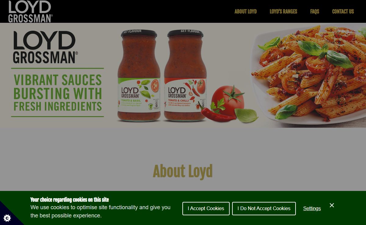 Loyd Grossman Sauces - Home