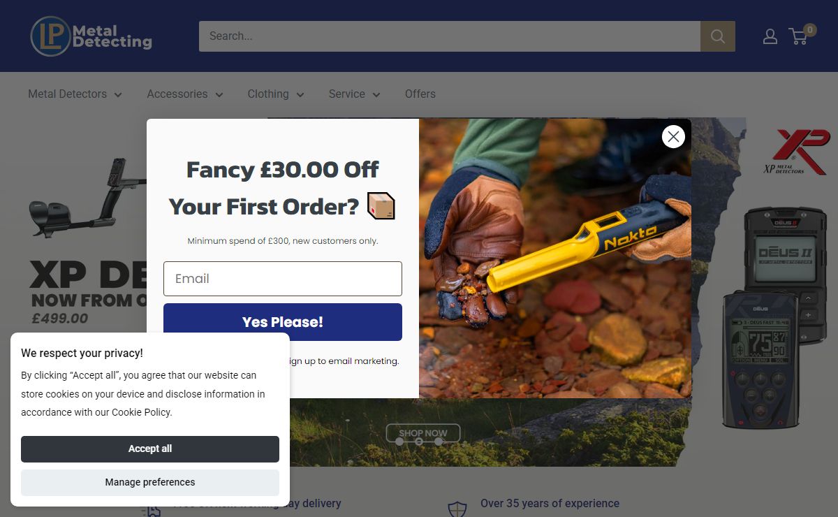 Metal Detectors by LP Metal Detecting | 35 Years In Business