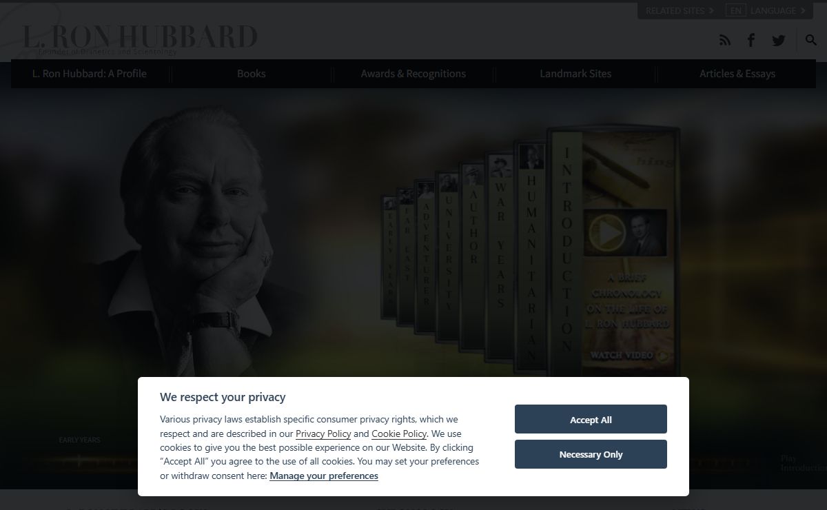L. Ron Hubbard - Scientology & Dianetics Founder
