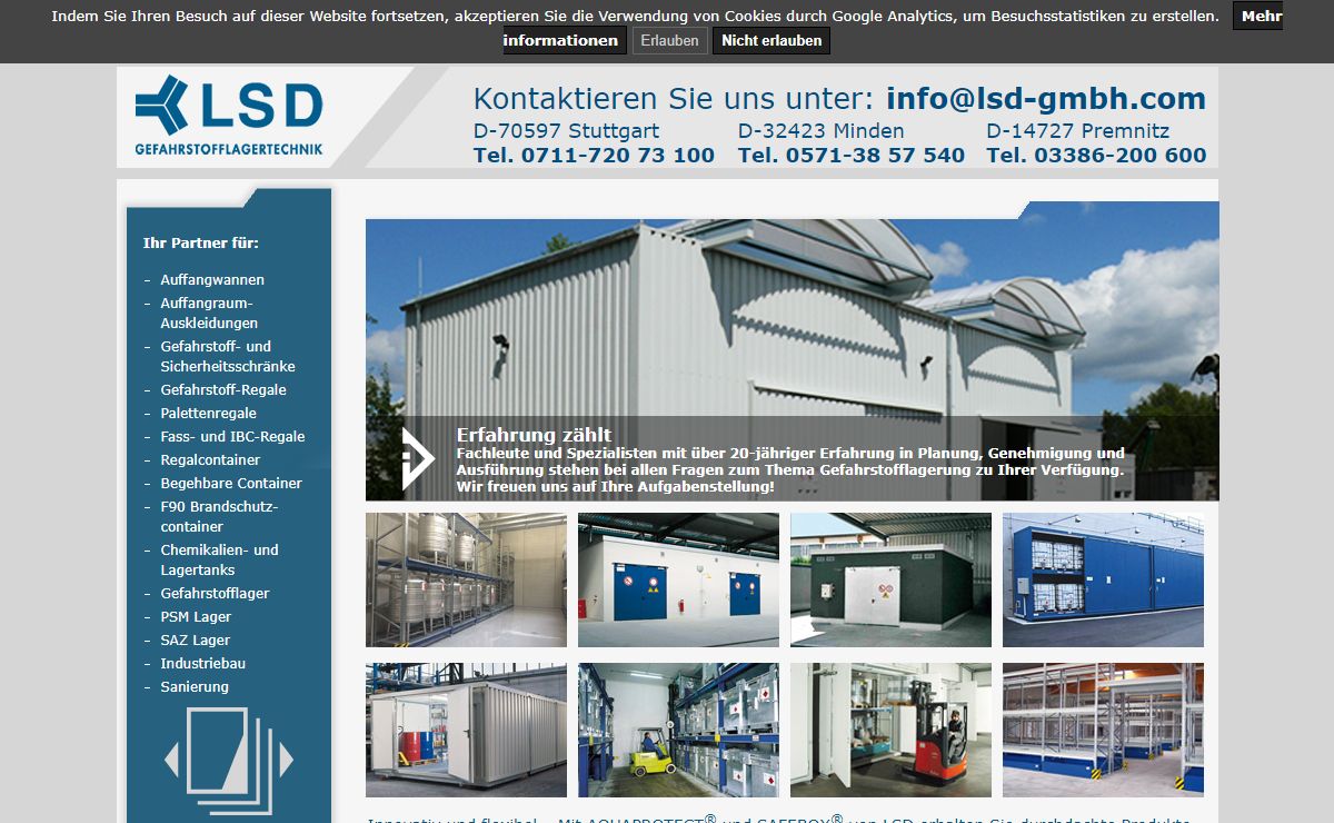 LSD Gefahrstofflagertechnik GmbH - Startseite
