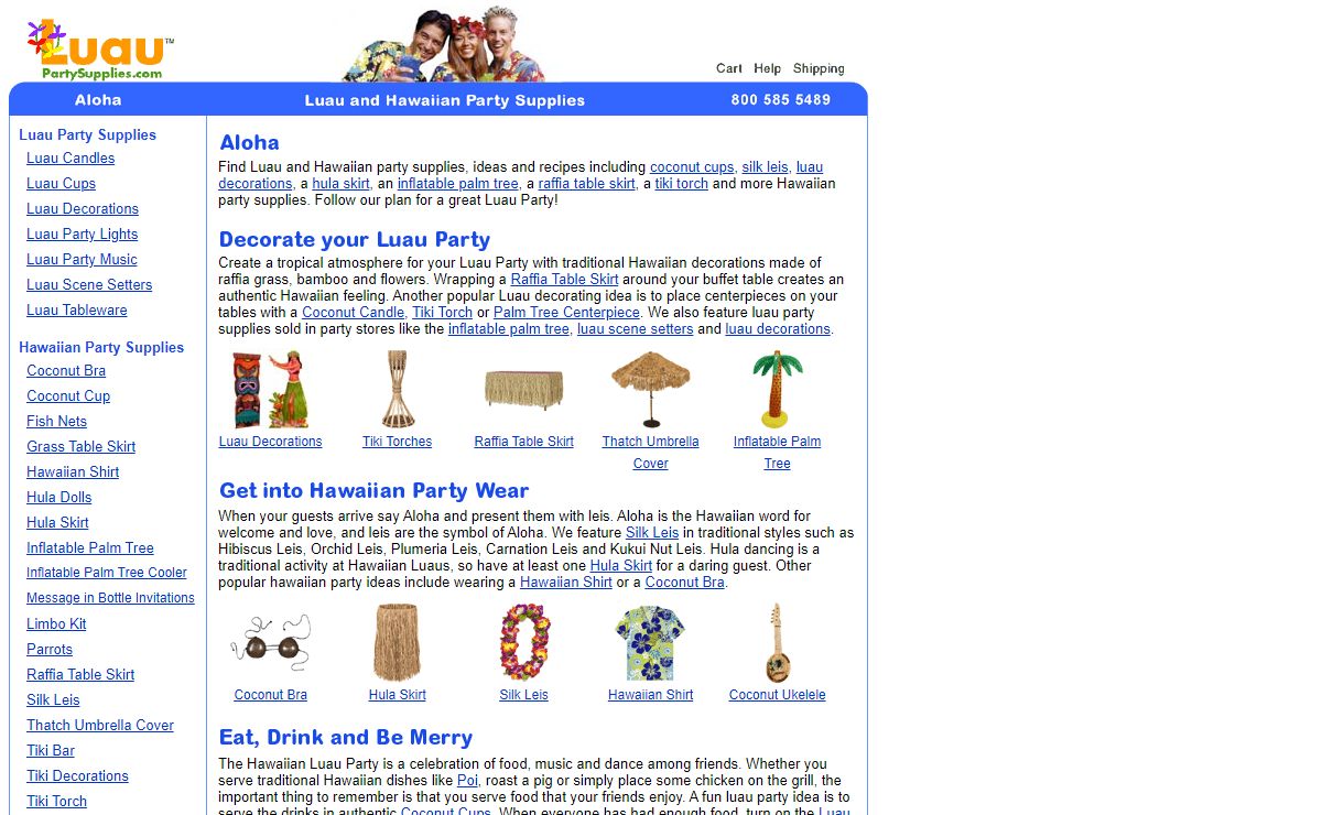 Luau and Hawaiian Party Supplies, Ideas and Recipes