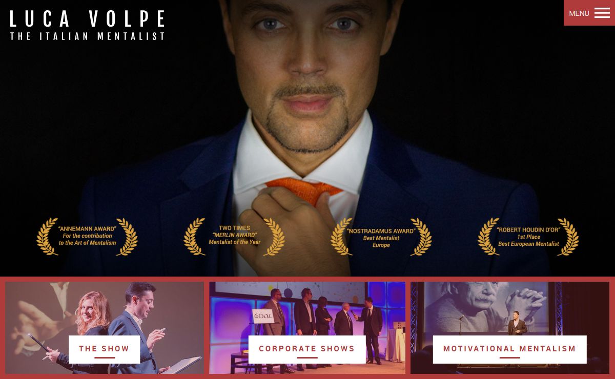 Luca Volpe The Italian Mentalist - The most valued Italian Mentalist in the world.