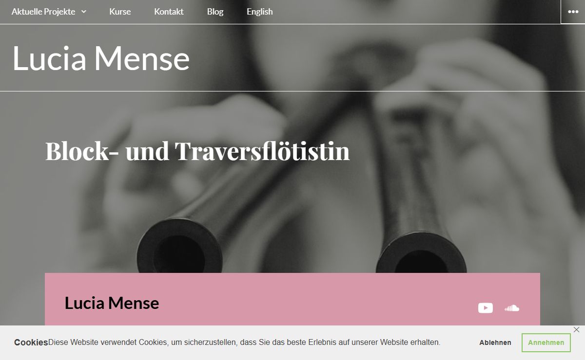 Lucia Mense – Block- und Traversflötistin