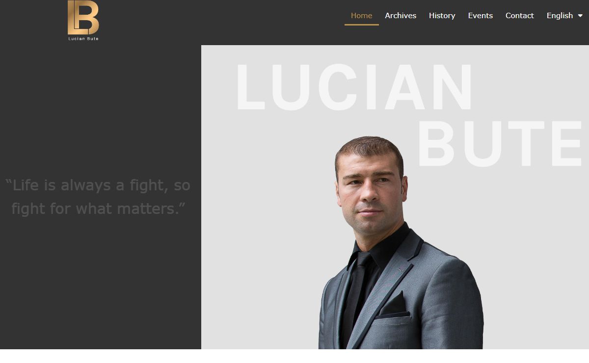 Home - Lucian Bute - The Official Website of Lucian Bute