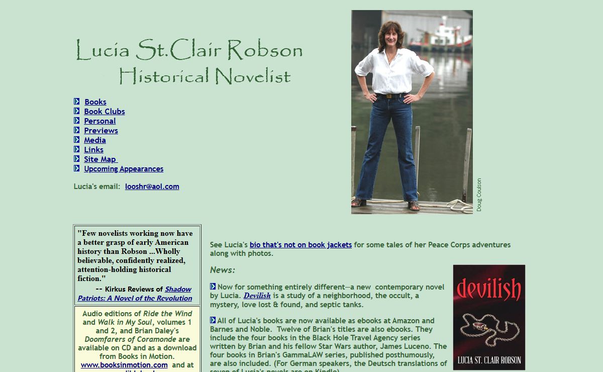 Lucia St. Clair Robson, historical novelist - Official author website