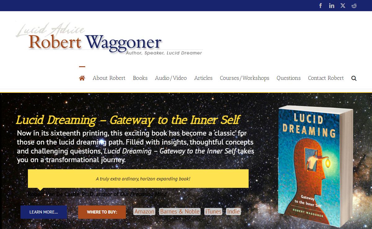 Lucid Advice – Robert Waggoner : Author, Speaker, Lucid Dreamer