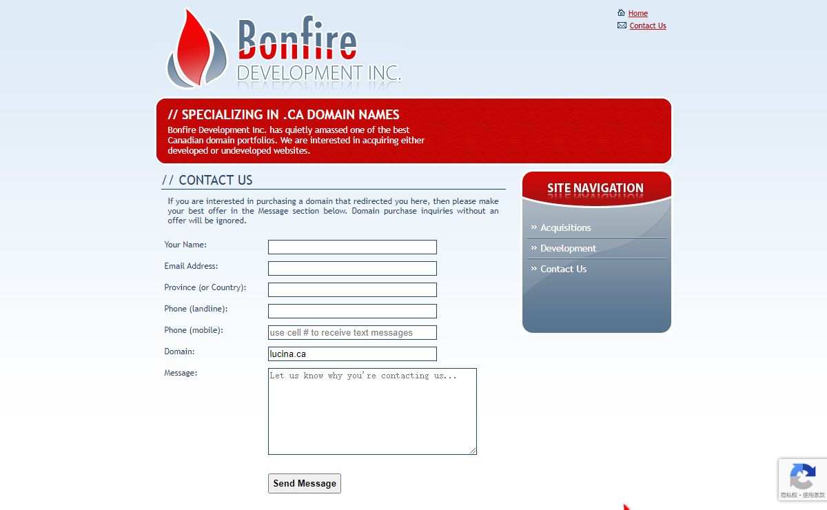 Bonfire Development, Inc. - Contact