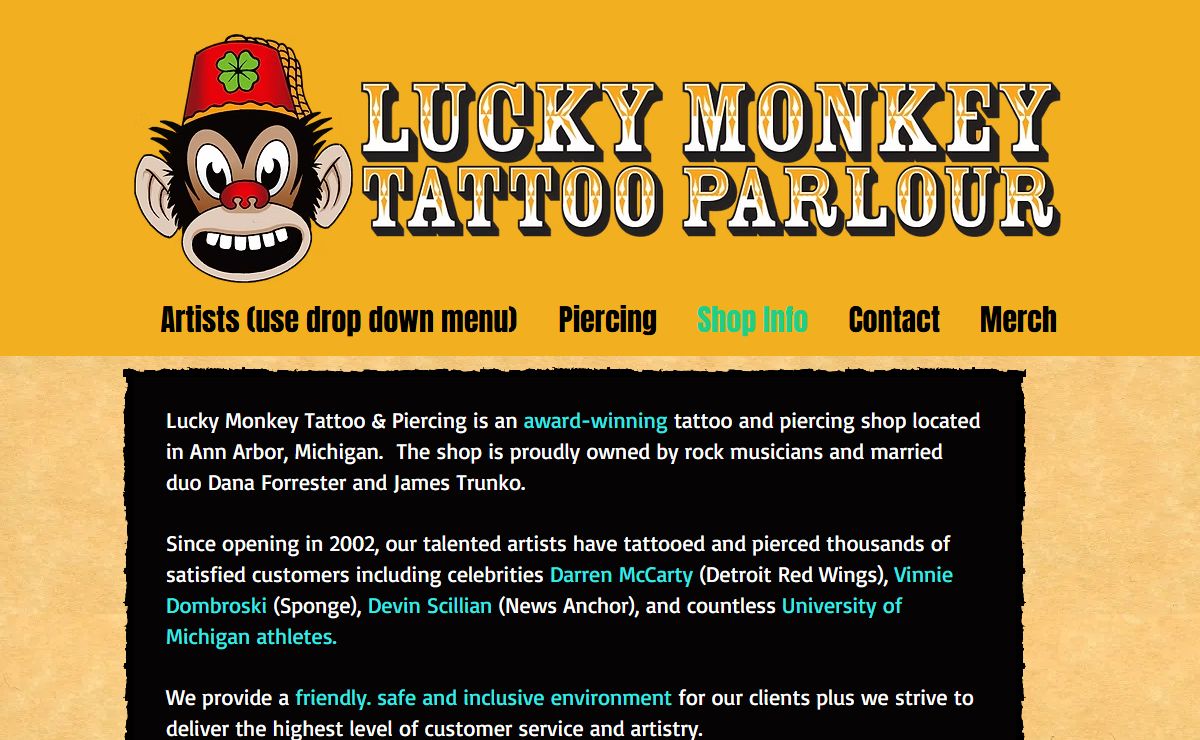 Tattoo | Ann Arbor | Lucky Monkey Tattoo