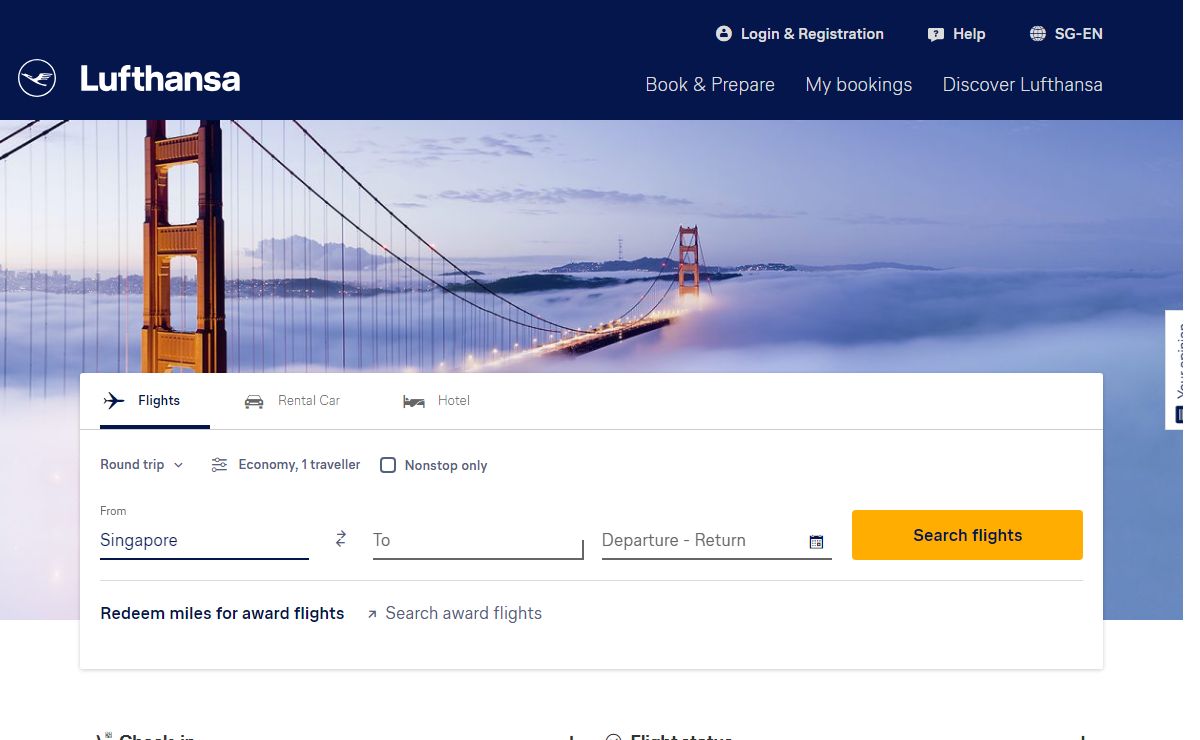 Book tickets online now and fly out into the world | Lufthansa