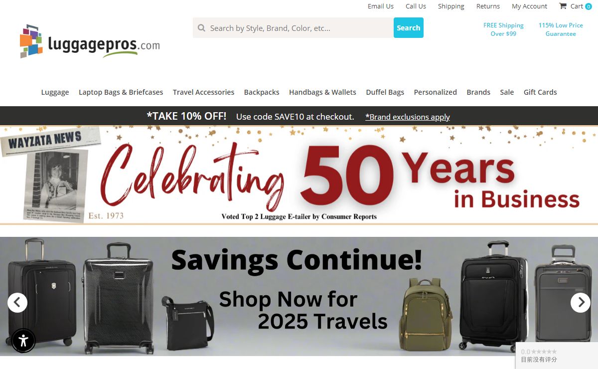 Luggage, Suitcases, Bags and Travel Accessories | Luggage Pros
