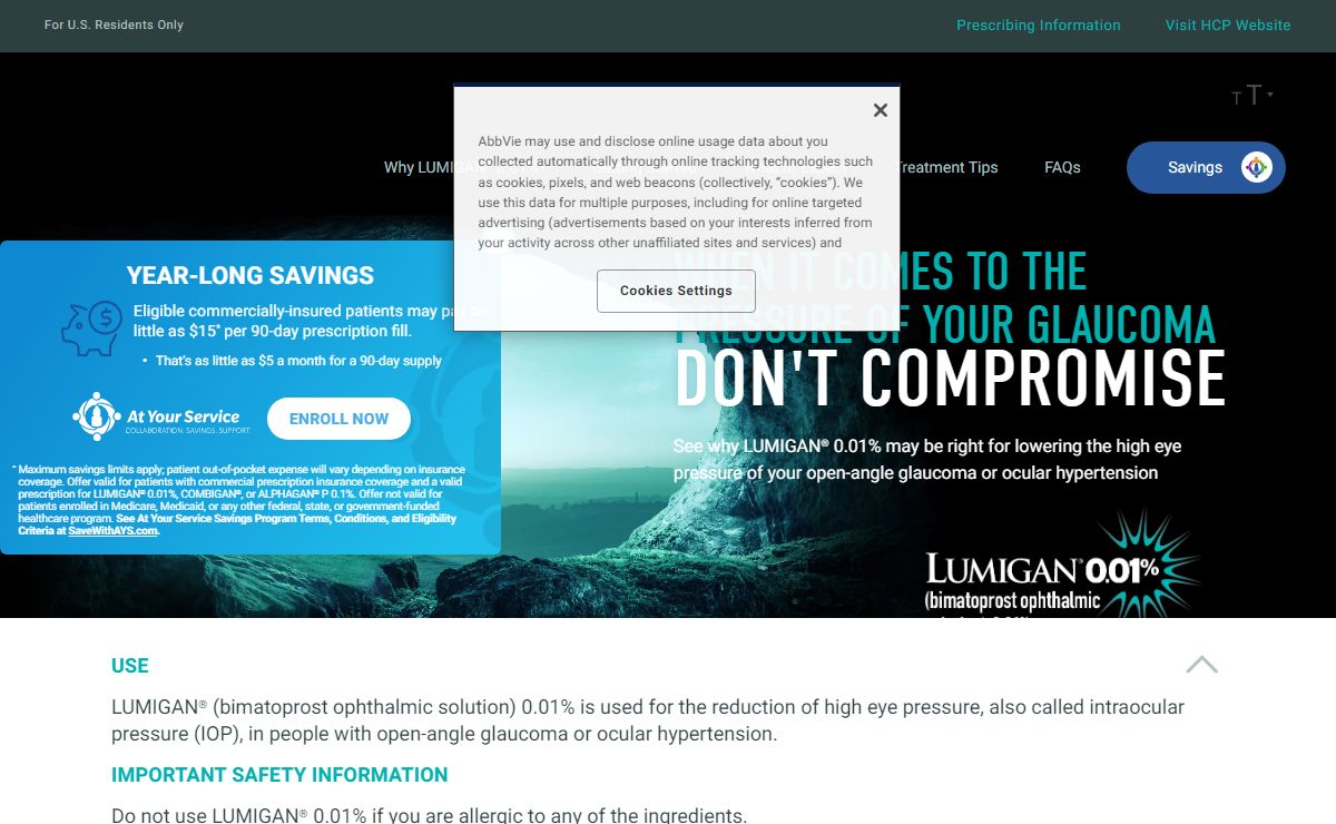 LUMIGAN® (bimatoprost ophthalmic solution) 0.01% | Official Patient Site