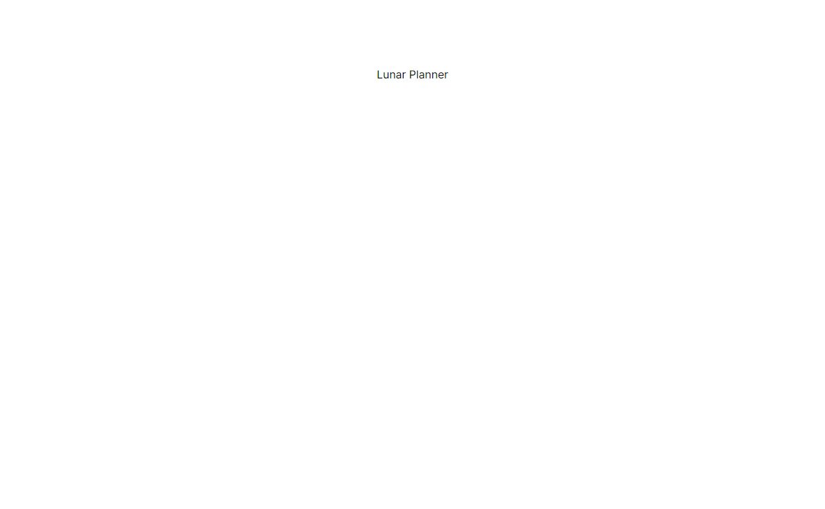 Lunar Planner – Moon Phases, Calendar, and More