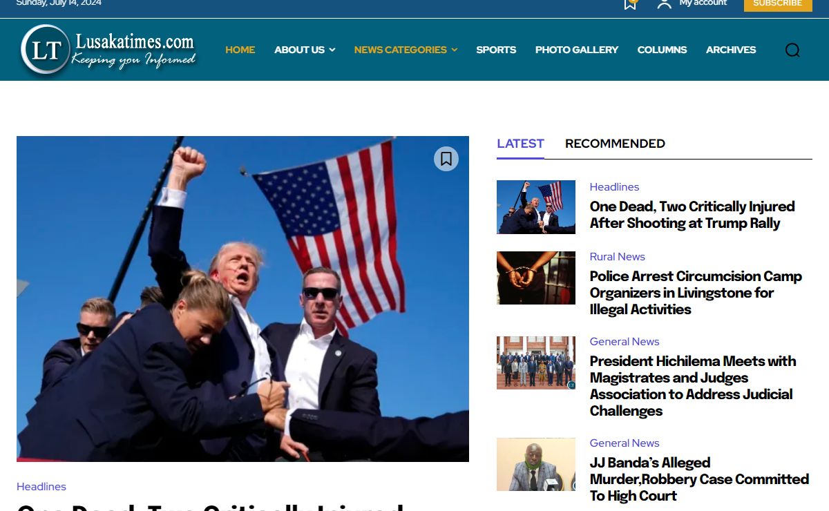 Homepage - Lusaka Times-Zambia's Leading Online News Site - LusakaTimes.com