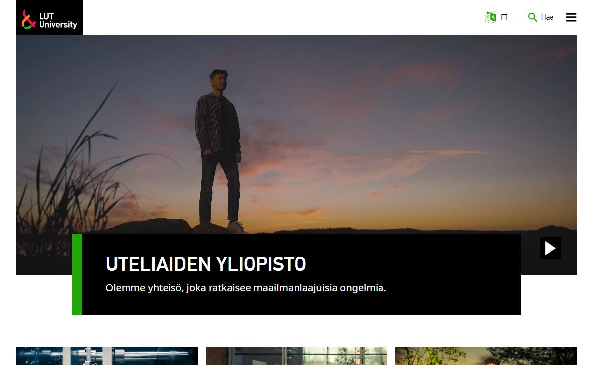Uteliaiden yliopisto | LUT-yliopisto