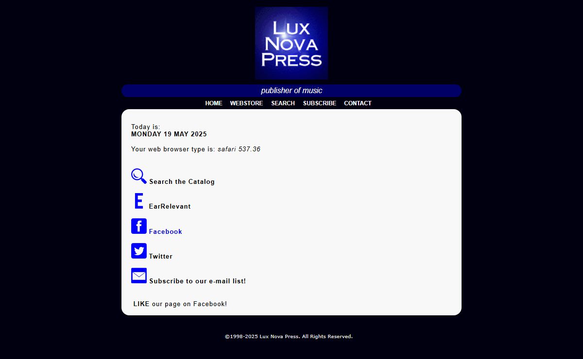 Lux Nova Press · webstore