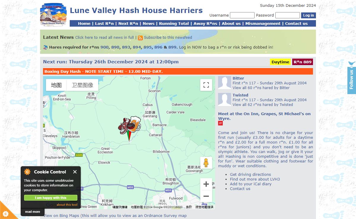 Lune Valley Hash House Harriers (LVH3) - Hashing in North Lancashire, South Cumbria & Southern Lake District.