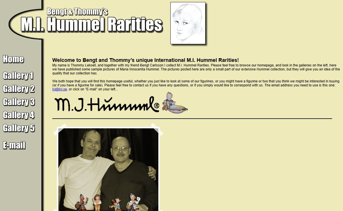 Welcome to Bengt and Thommy’s unique International M.I. Hummel Rarities!