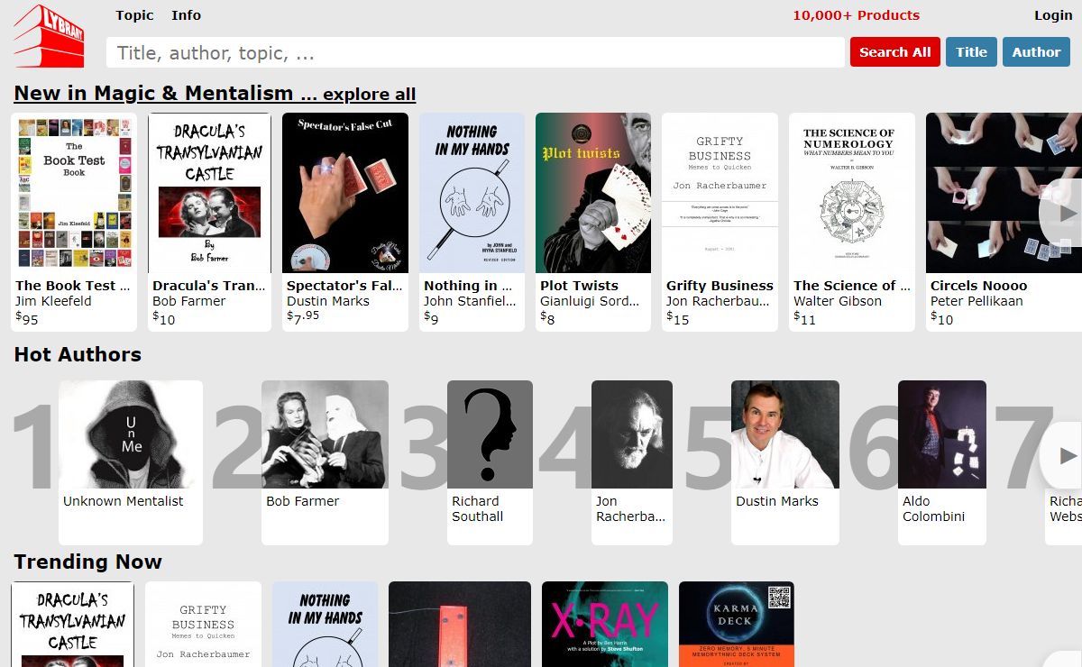 Lybrary: ebooks, books, & videos in magic, games & others
