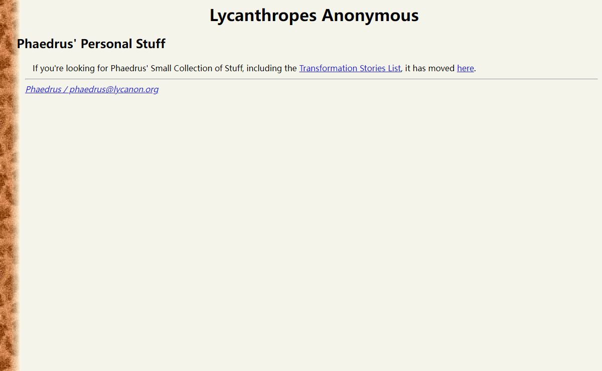 Lycanthropes Anonymous