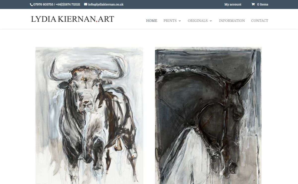 Horses, bulls, abstract prints and original art for sale