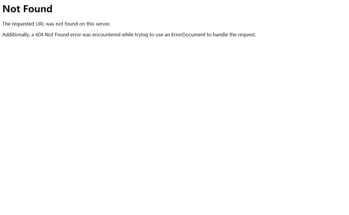 404 Not Found