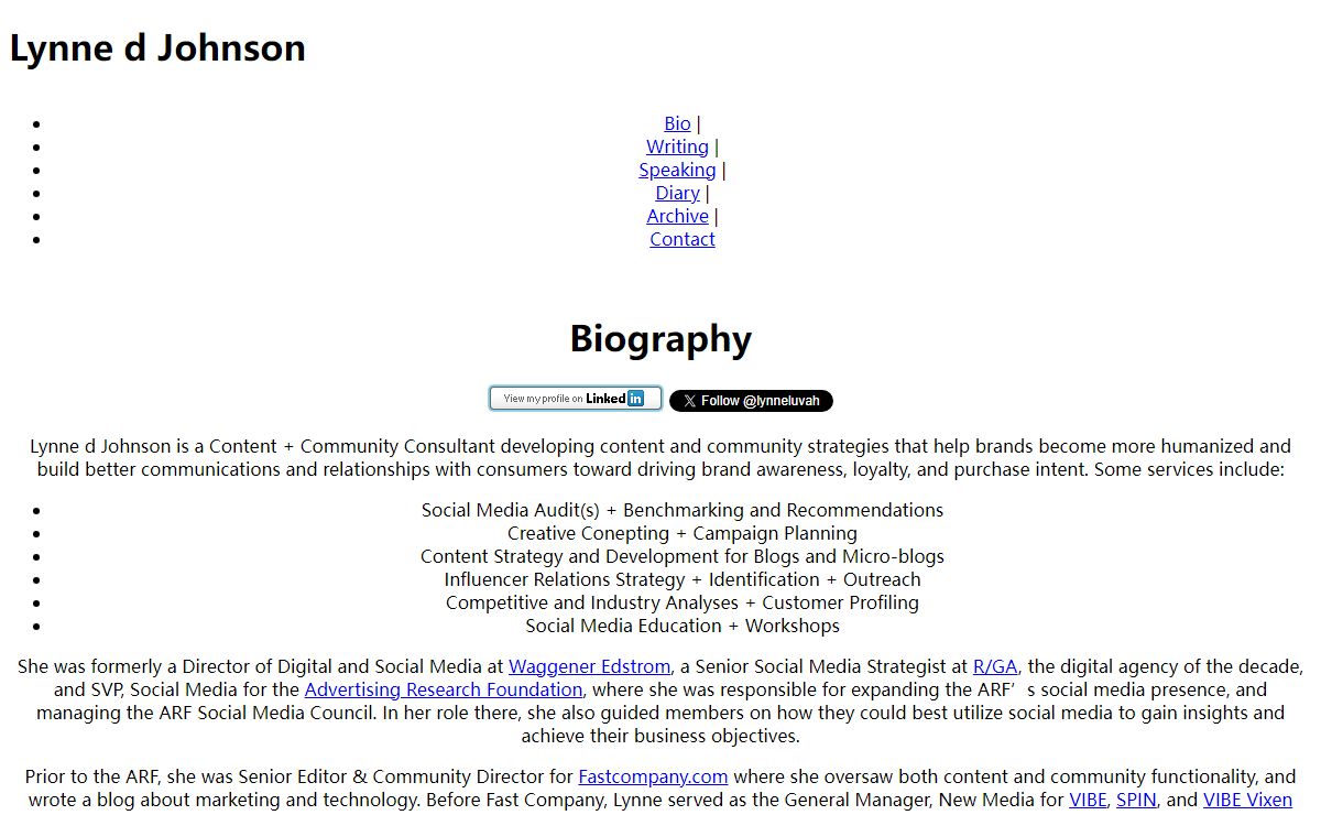 Lynne d Johnson || bio
