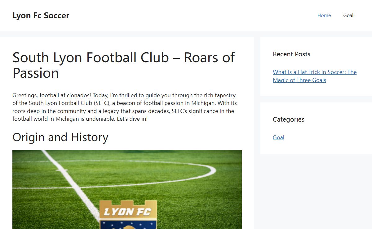South Lyon Football Club - Roars of Passion - Lyon Fc Soccer